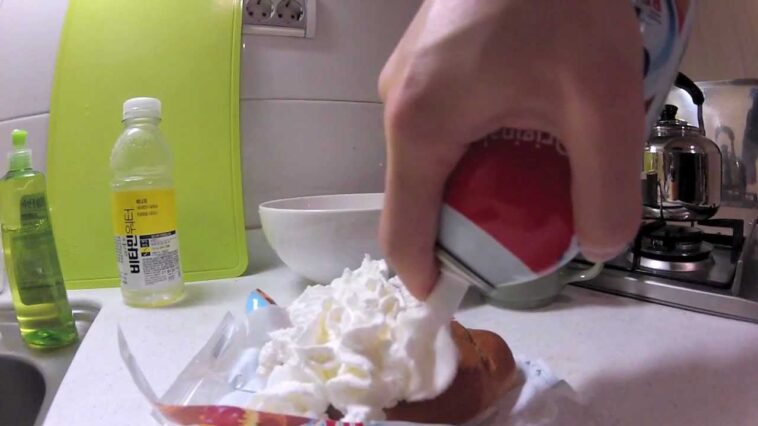 What is in the spray on whipped cream?