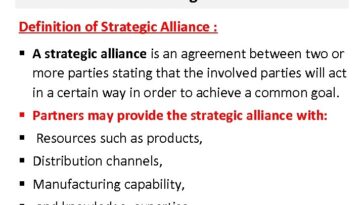 What is meant by strategic alliance?