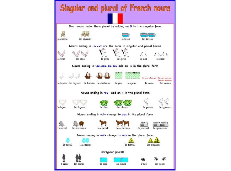 What is small plural in French?