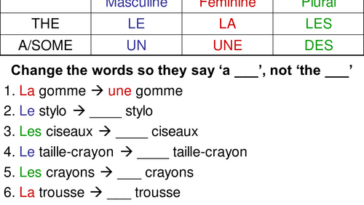 What is the difference between Le La L and Les in French?