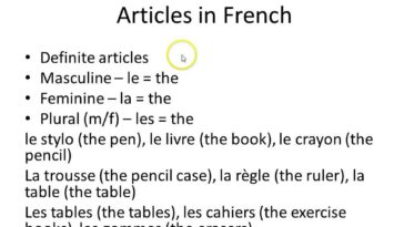 What is the feminine of big in French?