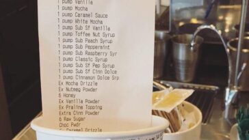 What is the most complex coffee order?