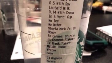 What is the most complicated Starbucks coffee order?