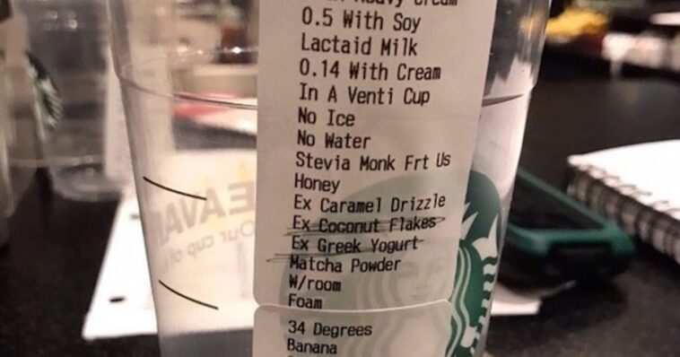What is the most confusing Starbucks order?