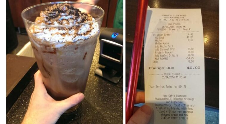 What is the most expensive Starbucks order?