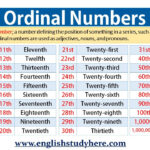 What is the number treinta in English?