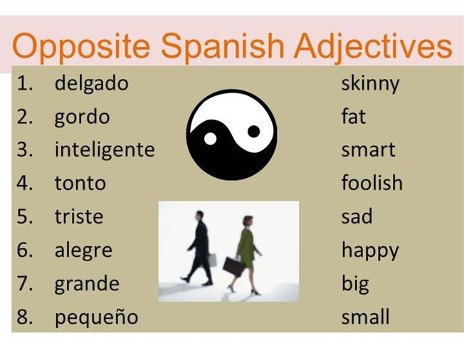 What is the opposite of Grande in Spanish?