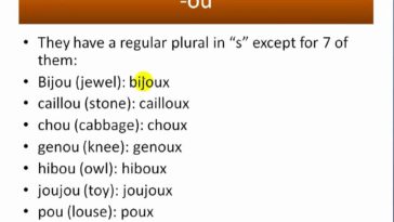 What is the plural of big in French?