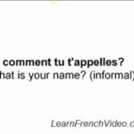 What is your name in French?