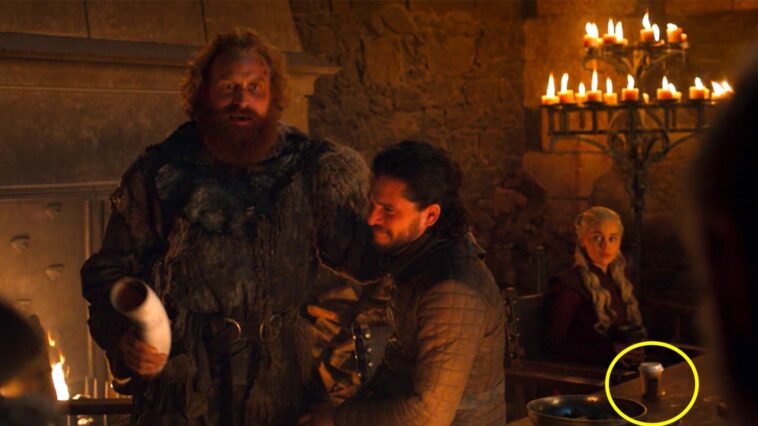 What scene was the coffee cup in Game of Thrones?