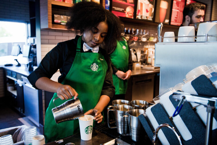 What service is provided by Starbucks?