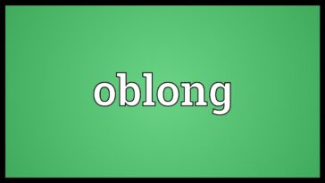 What shape is a oblong?