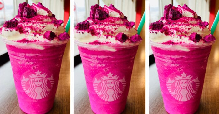 What sizes does the pink drink come in?