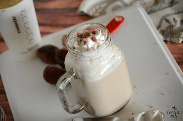 What syrup is in the chestnut praline latte?