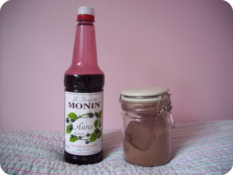 What syrup is used in Costa Black Forest hot chocolate?