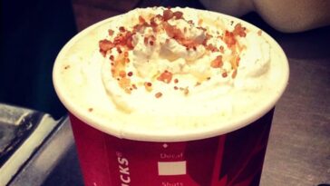 What's in a chestnut praline latte from Starbucks?