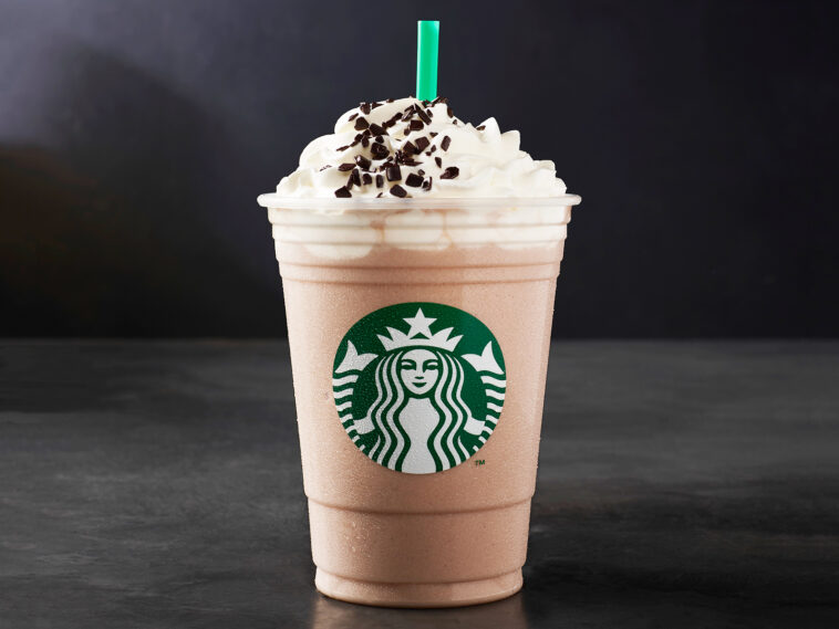What's in a white mocha frappuccino?
