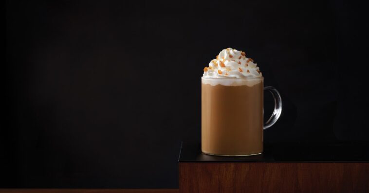 What's in caramel brulee latte?