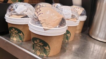 When did Target partner with Starbucks?