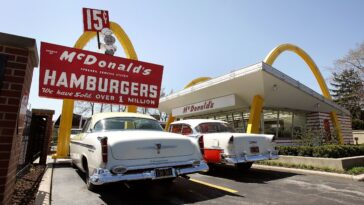 When was the first McDonald's in NJ?