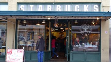 When was the first Starbucks in New Jersey?