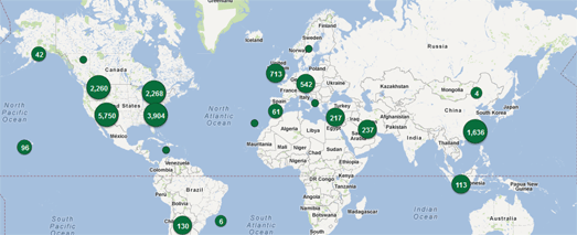 Where are Starbucks factories located?