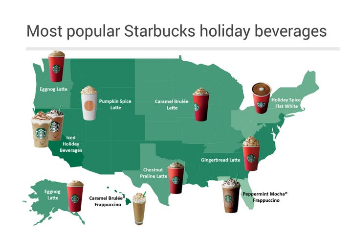 Where is Starbucks most popular?