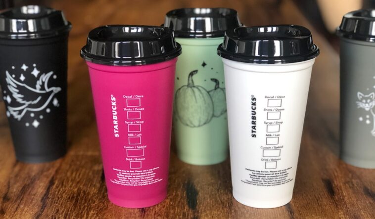 Where is Starbucks testing reusable cups?
