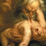 Which Greek god ate his babies?