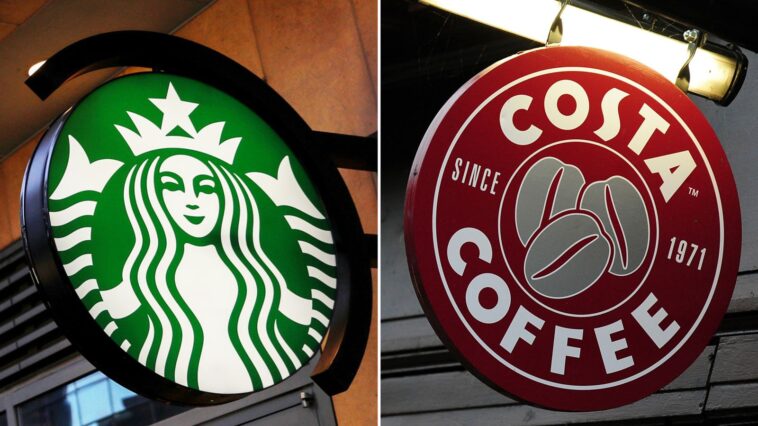 Who is bigger Starbucks or Costa?