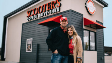 Who is the CEO of scooters Coffee?
