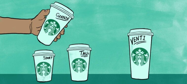 Why are Starbucks sizes weird?