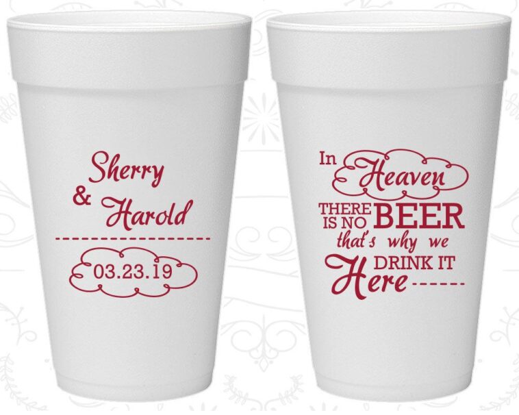 Why are there no foam cups?