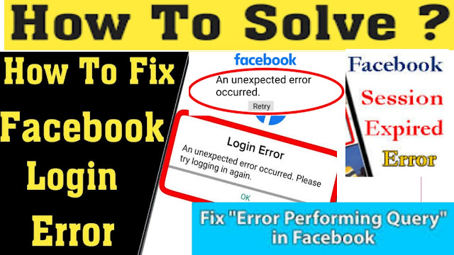 Why does my Facebook keep saying an unexpected error occurred?