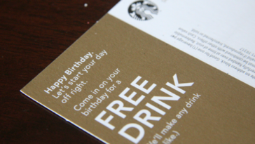 Why is my Starbucks birthday reward not there?