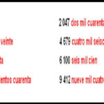 ¿Cómo se escribe 40 mil en números?