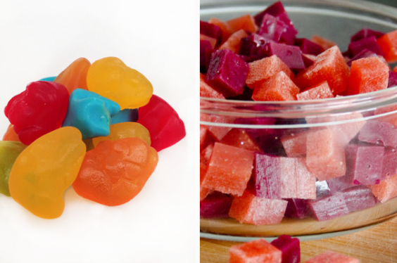 Are fruit snacks considered gummies?