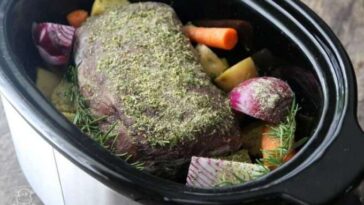 Can I put a frozen pot roast in the crockpot?