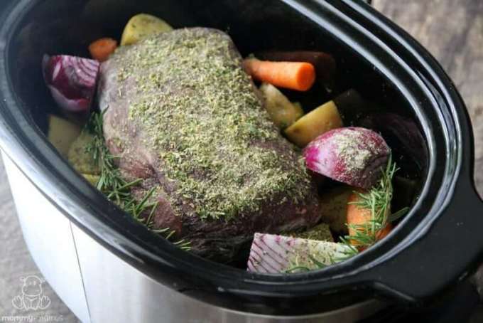 Can I put a frozen pot roast in the crockpot?