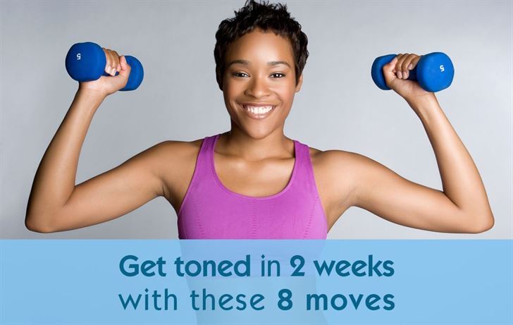 Can I tone my arms in 2 weeks?