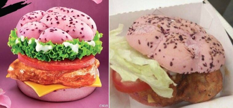 Can a McDonald's burger be pink?