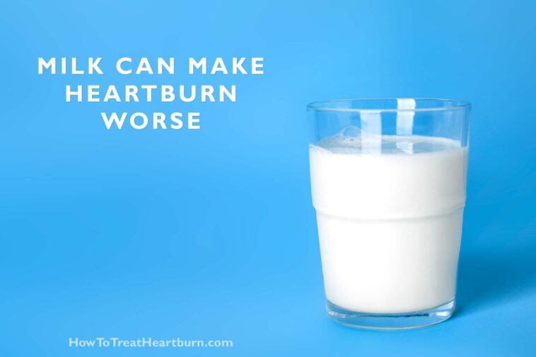 Can you drink milk with acid reflux?