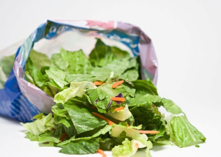 Can you freeze bagged salad kits?
