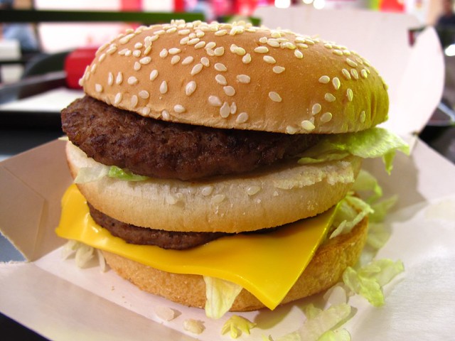 Did Mcdonalds ever have small burgers?