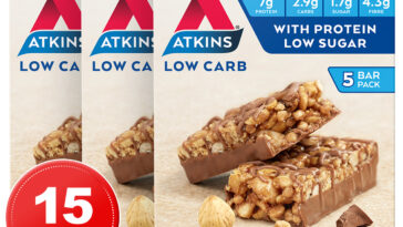 Do Atkins bars have carbs?