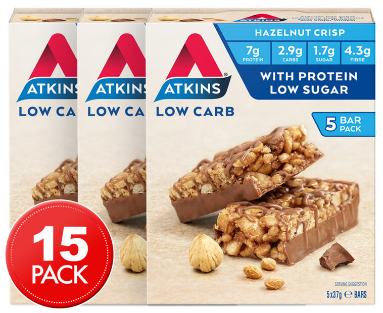 Do Atkins bars have carbs?