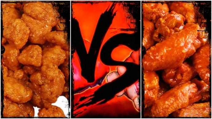 Do traditional wings have bones?