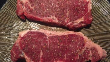 Do you rinse steak after salting?