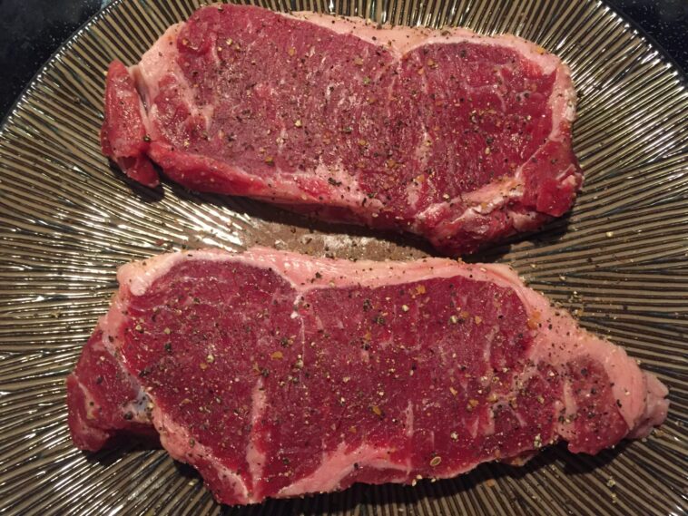 Do you rinse steak after salting?