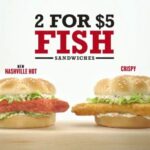 Does Arby's have 2 for 5 fish?
